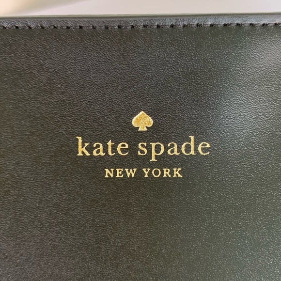 🆕KSNY BLACK LEATHER KERRI MEDIUM TOTE BNWT - Picture 3 of 13